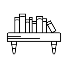 icon set for table  , desk  and books