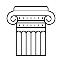 icon set for column , piller  and school