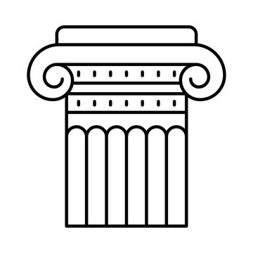 icon set for column , piller  and school
