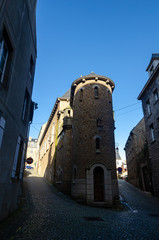 Fototapeta na wymiar Saint-Malo, walled city in Brittany, France