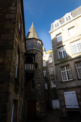 Fototapeta premium Saint-Malo, walled city in Brittany, France