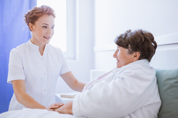 Fototapeta premium Caregiver and patient