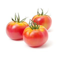 fresh tomato isolated on white background