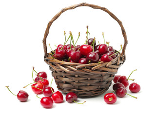 Cherry isolated on white background