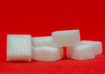 sugar cubes stacked on top of each other