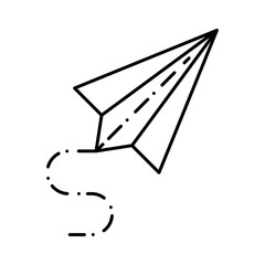 icon set for paper  , plane and toy