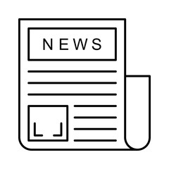 icon set for newspaper  , broadsheet  and paper