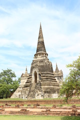 ancient temple in ayutthaya thailand