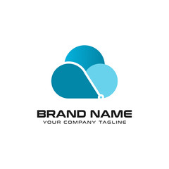 Cloud Technology Logo design vector