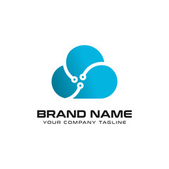 Cloud Technology Logo design vector