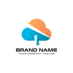 Cloud Technology Logo design vector