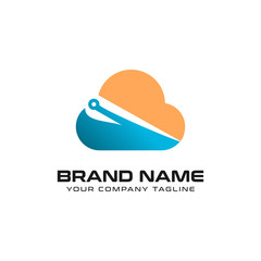 Fototapeta premium Cloud Technology Logo design vector