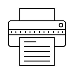 icon set for printer , photocopier  and paper