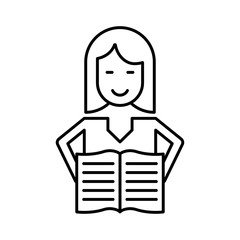 icon set for book  , notebook  and reading