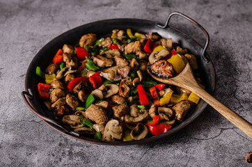 Stir fry chicken