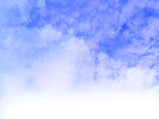 Color sky with clouds as background