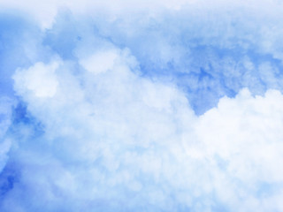 Color sky with clouds as background