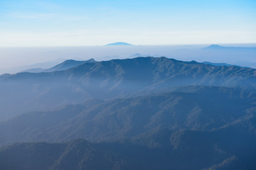 Fog and cloud landscape
