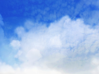 Color sky with clouds as background