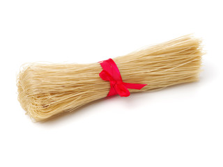 Chinese staple food, Bean threads Noodles on white background 