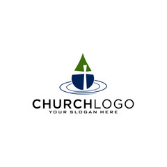 Church vector logo symbol graphic abstract template