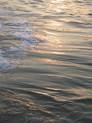 Sunset over beach in Crete