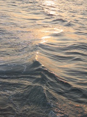 Sunset over beach in Crete