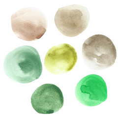 hand drawing palette watercolor abstract background