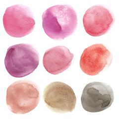 hand drawing palette watercolor abstract background
