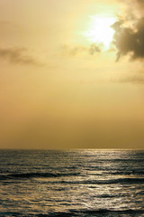 Obraz premium Sunset from a cliff