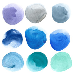 hand drawing palette watercolor abstract background