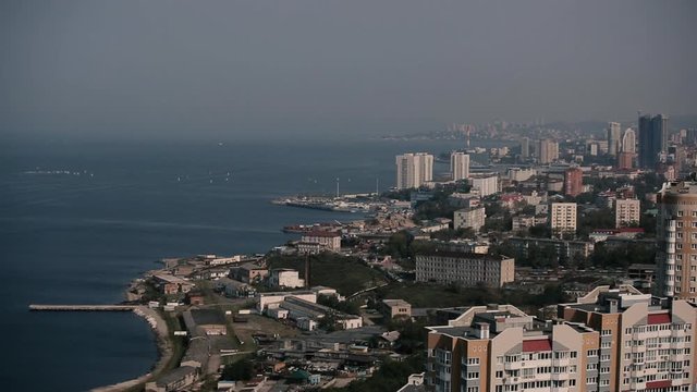 Aerial Panoramic View Of Vladivostok