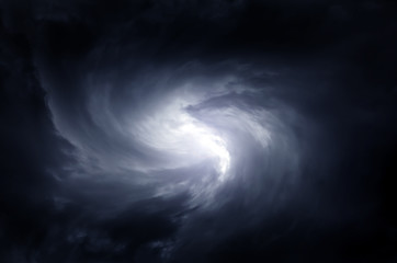 Blurred Whirlwind in the Clouds