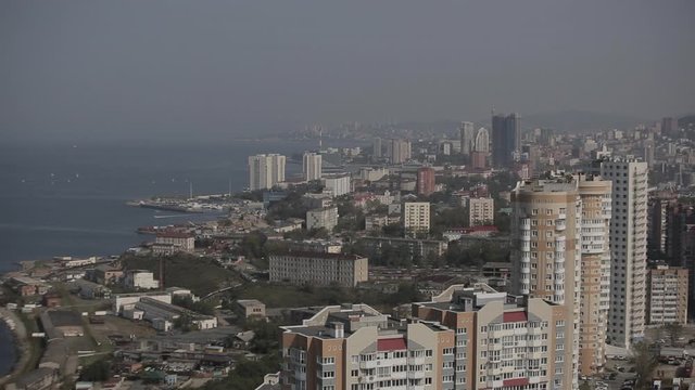 Panorama Of Modern High-Rise Buildings Of Vladivostok