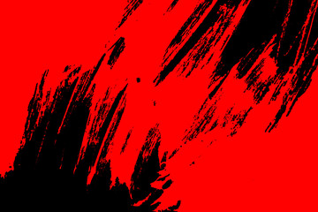 black and red hand painted brush grunge background texture