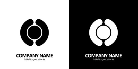 Initial letter H logo vector design template. Initial H minimalist logo template vector.