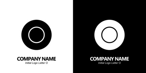 Initial letter O logo vector design template. Initial O minimalist logo template vector.