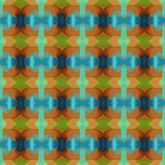 seamless abstract background with pattern and sienna, medium aqua marine and teal blue colors