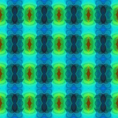 colorful seamless repeatable pattern with teal green, dark turquoise and medium sea green colors