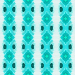 colorful seamless pattern with light cyan, turquoise and teal green colors