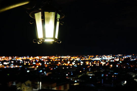 naight view in Colombia