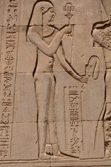 HIEROGLYPHES TEMPLE D'EDFOU III SIECLE AV J.C EGYPTE