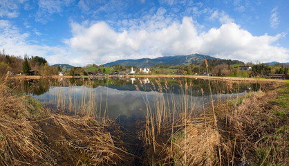Goldegg mit dem Goldeggersee im Pongau