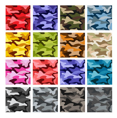 Military colorful camouflage pattern background