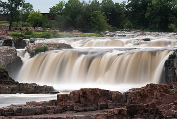 Obraz premium Park Falls in Sioux Falls, South Dakota