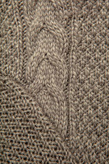 Knitwear texture at close range