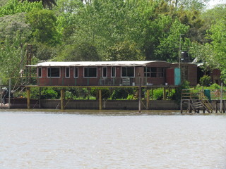 Houses built in harmony with the vegetation.