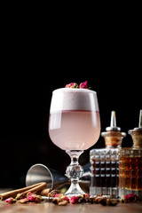 alcoholic pink cocktail