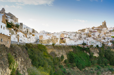 Fototapeta premium Arcos de la Frontera, white town of Cadiz. Andalusia,Spain.