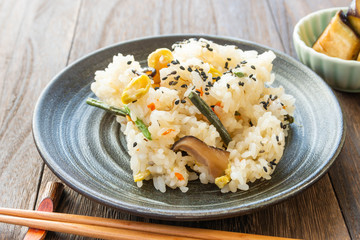 山菜おこわ